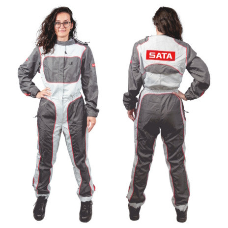 SATA suit race, all sizes, 98% polyester, 2% Carbon